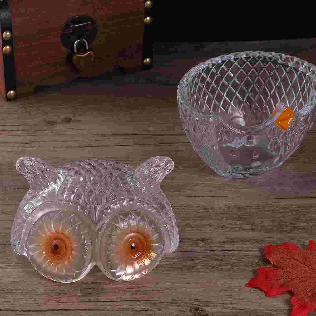 

1 шт. креативная стеклянная чашка в виде совы, стеклянная чашка без свинца, чашка для воды с рисунком совы, стеклянный подсвечник, украшение д...