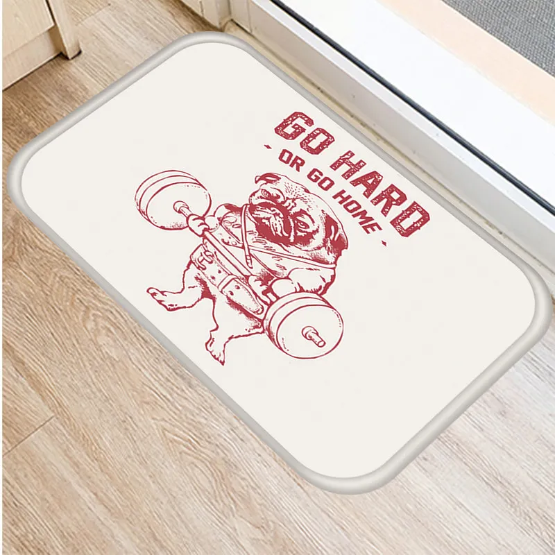 Дверной коврик ковер из полиэстера рандомный для двора французский бультерьер