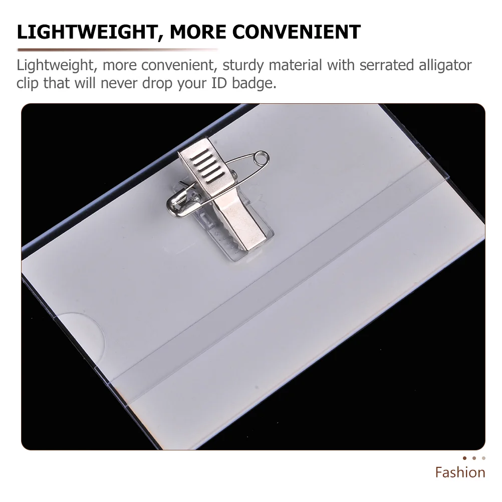 50 шт. металлические зажимы для бейджей держателей многоразовые пряжки персонала