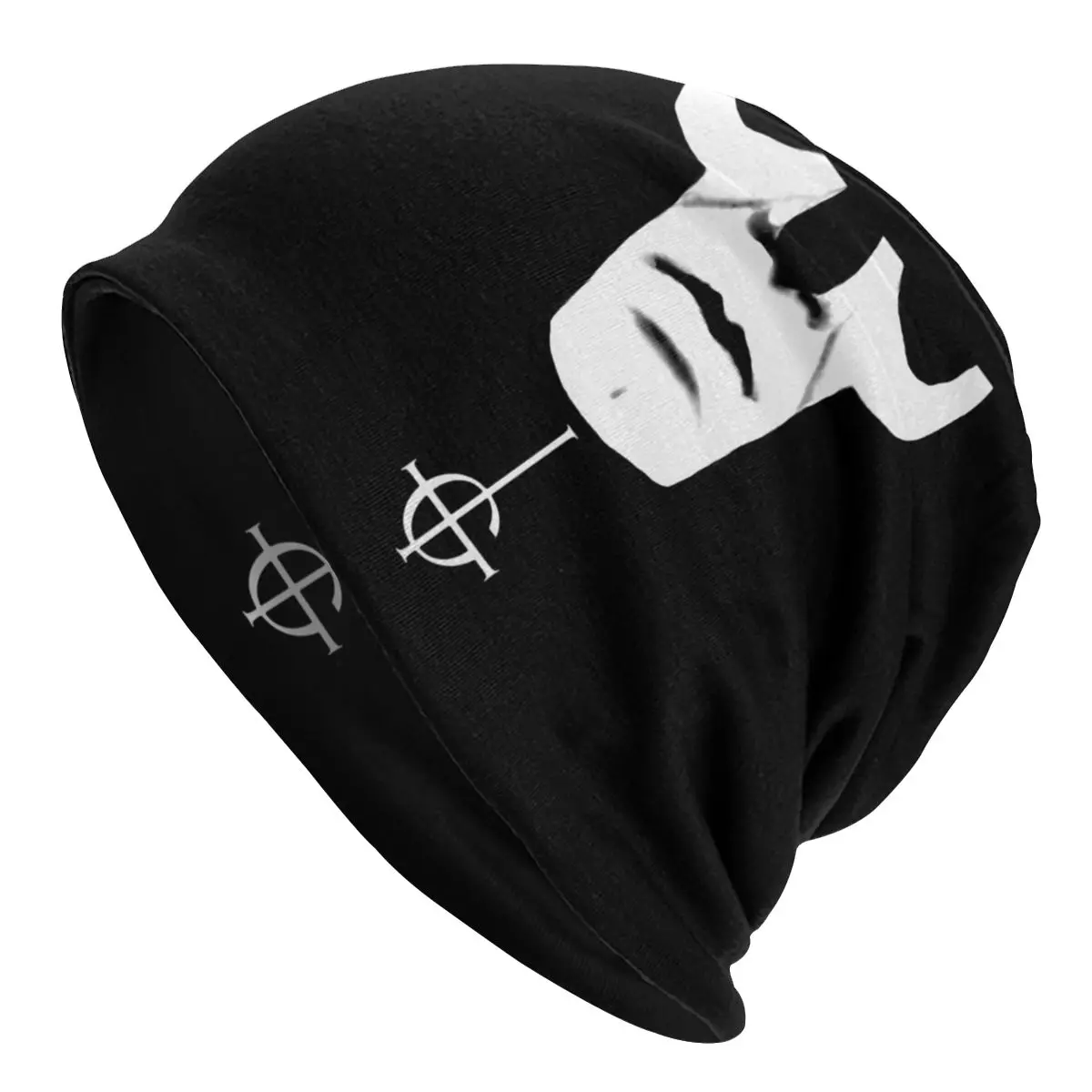 

Bonnet Hats Heavy Metal 1960s Punk Rock Music Women's Knitting Hat Papa Emeritus Ghost Nameless Cap Beanies Thermal Elastic Caps