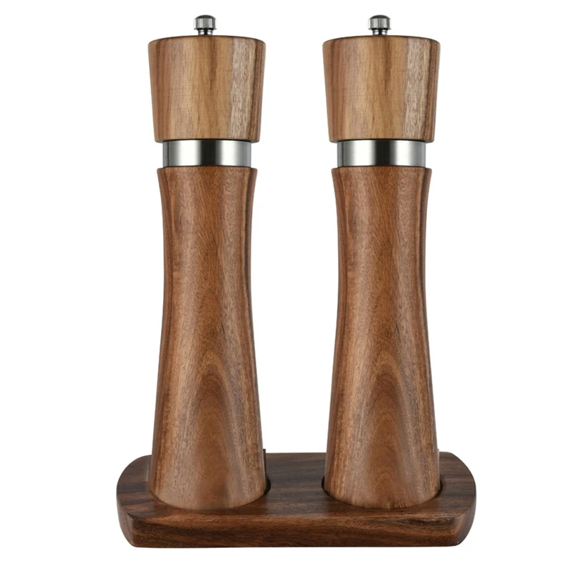 

Устройство для приготовления соли и перца с деревянным держателем, 6 дюймов