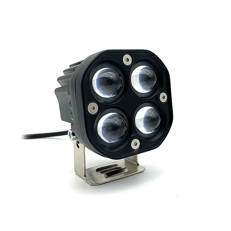 3-дюймовый 8D светодиодный светильник для работы фонарь Янтарный противотуманный