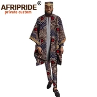 african print clothing for men dashiki coats print shirts pants and tribal hat 4 piece ankara suit for party evening a2016020