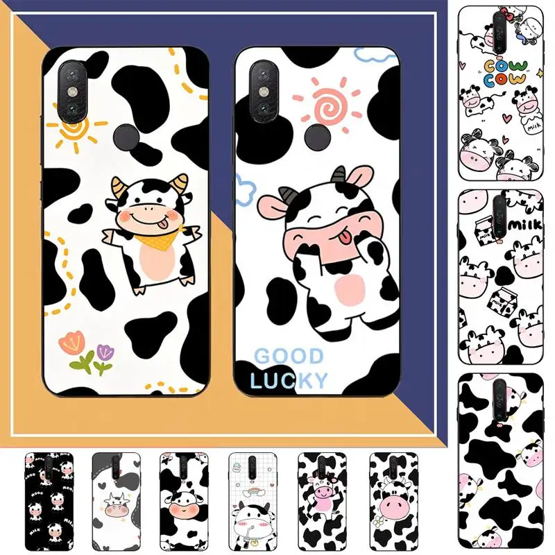 

Cartoon Cow Phone Case For Redmi Note 4 X 5 A 6 7 8 Pro T 9 Pro 9S 10 Pro 11 Pro 11S 11Epro PocoM3pro
