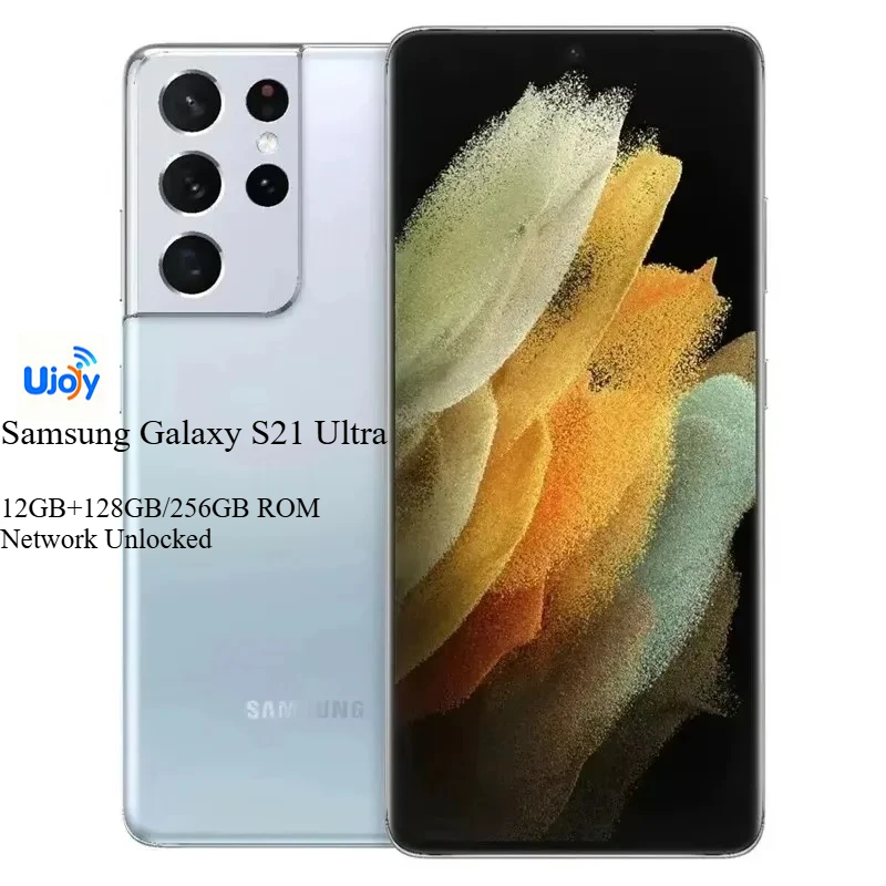 Фото Смартфон Samsung Galaxy S21 Ultra 5G, 6.8 дюйма, 12 ГБ ОЗУ, 128 ГБ/256 ГБ ПЗУ, процессор Snapdragon 888, разблокированный для всех сетей №1