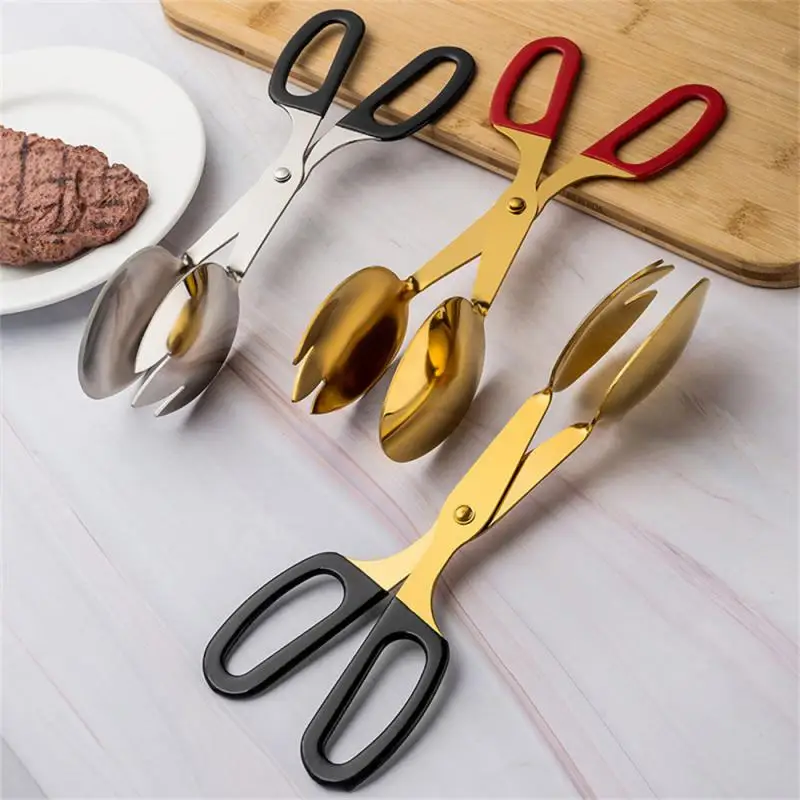 

Bread Barbecue Clip Kitchen Accessories Stainless Steel Food Pliers Barbecue Tools Thickening To Enhance Texture Buffet Forceps