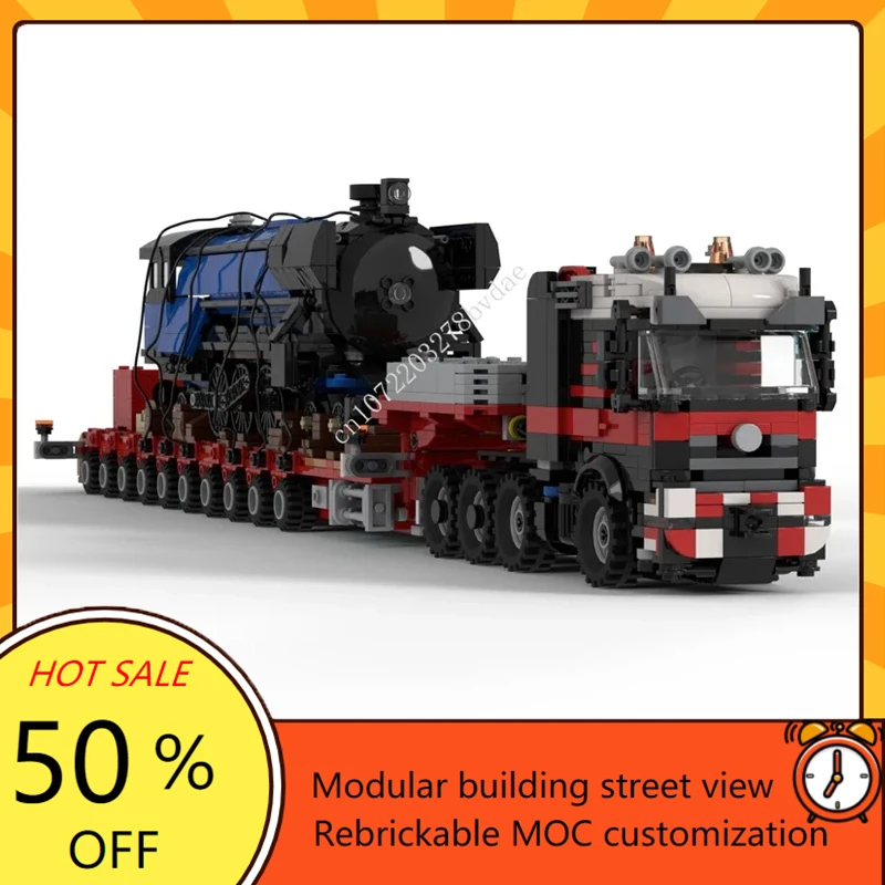 Фото 2394 шт., высокотехнологичная модель полутрактора MOC 8x4, пазлы на заказ, технологические наборы, сделай сам, креативная сборка, развивающие игрушки, подарки на день рождения №3