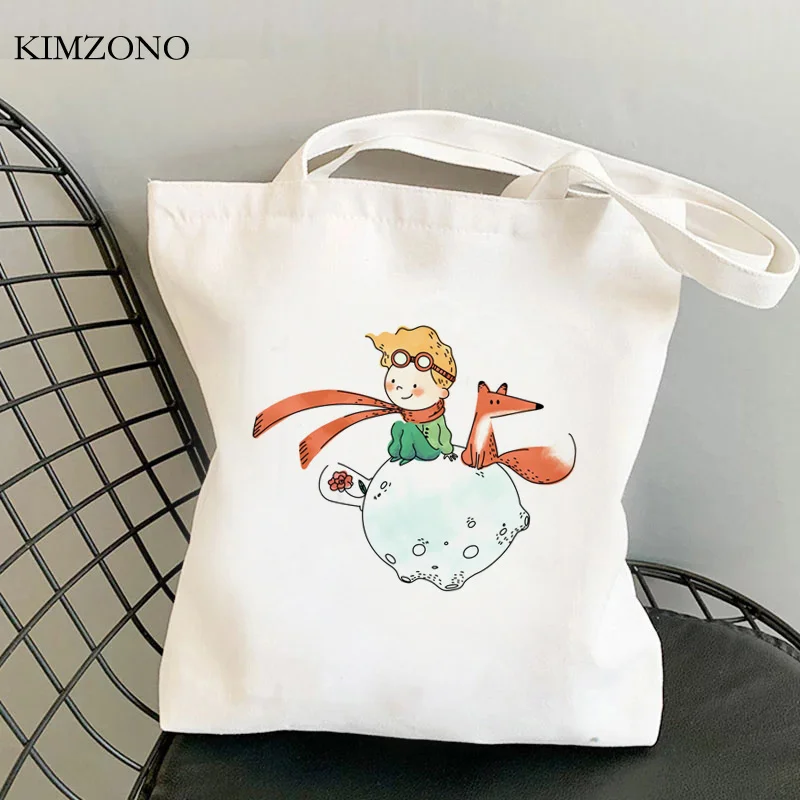 

Сумка для покупок the Little Prince, Экологичная Женская сумочка, Джутовая сумка, складные сумки, экологические тканевые сумки