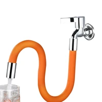 for wash basin faucet extension extender bathroom 360%c2%b0 rotation adjust bending faucet splash proof universal extension tube tool