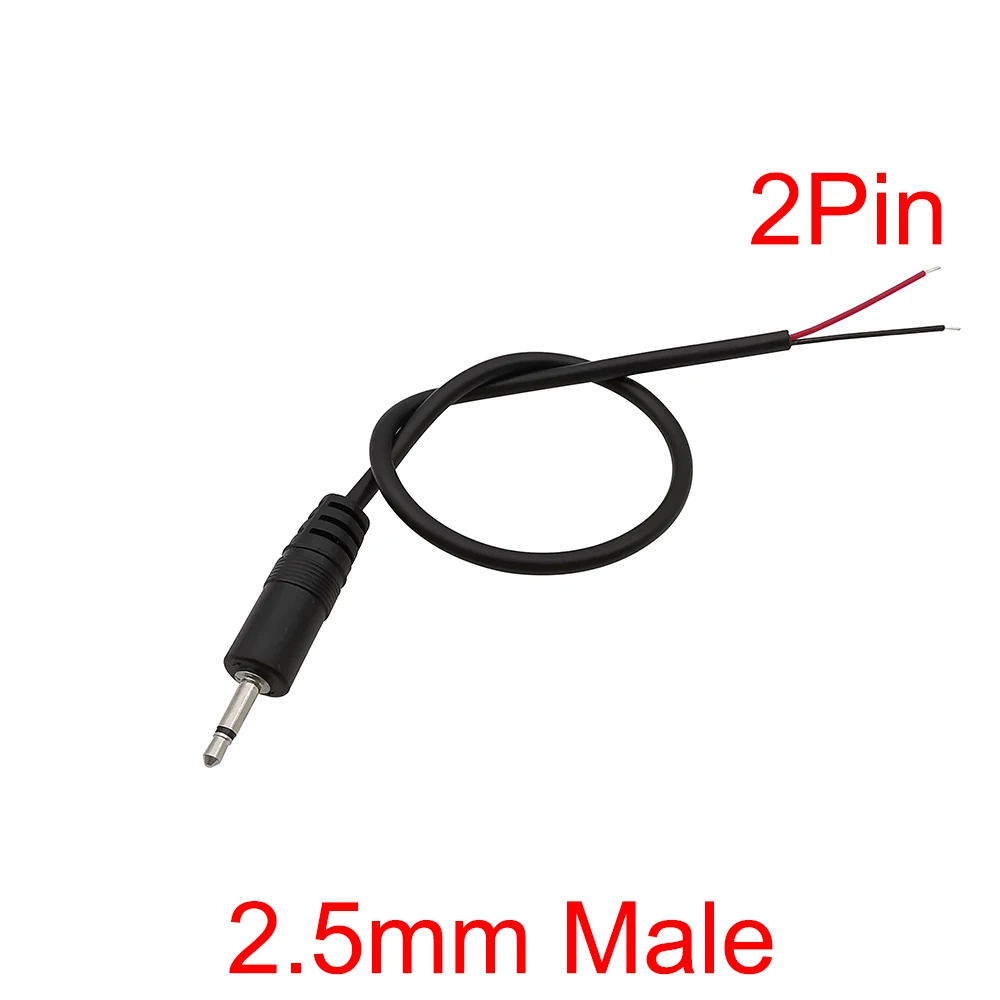 

2,5 мм 3,5 мм 2 полюса 3 полюса 4 полюса аудио штекер постоянного тока Удлинительный кабель моно стерео провод DIY ремонтный шнур