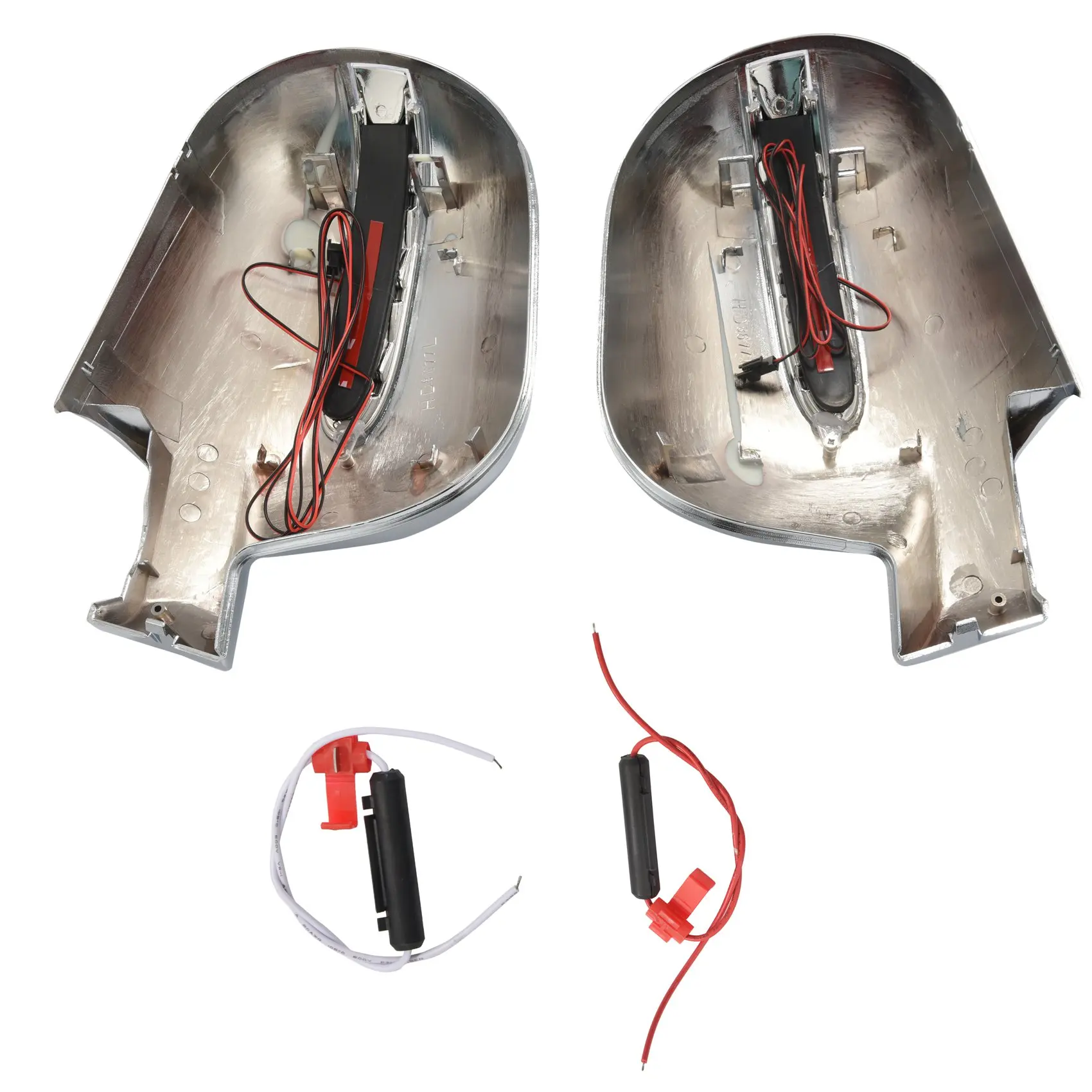 

Чехлы на дверные зеркала заднего вида со светодиодной подсветкой, автомобильные аксессуары для Mercedes-Benz M-Cl W163 ML 1997-2005, хромированный АБС-пластик