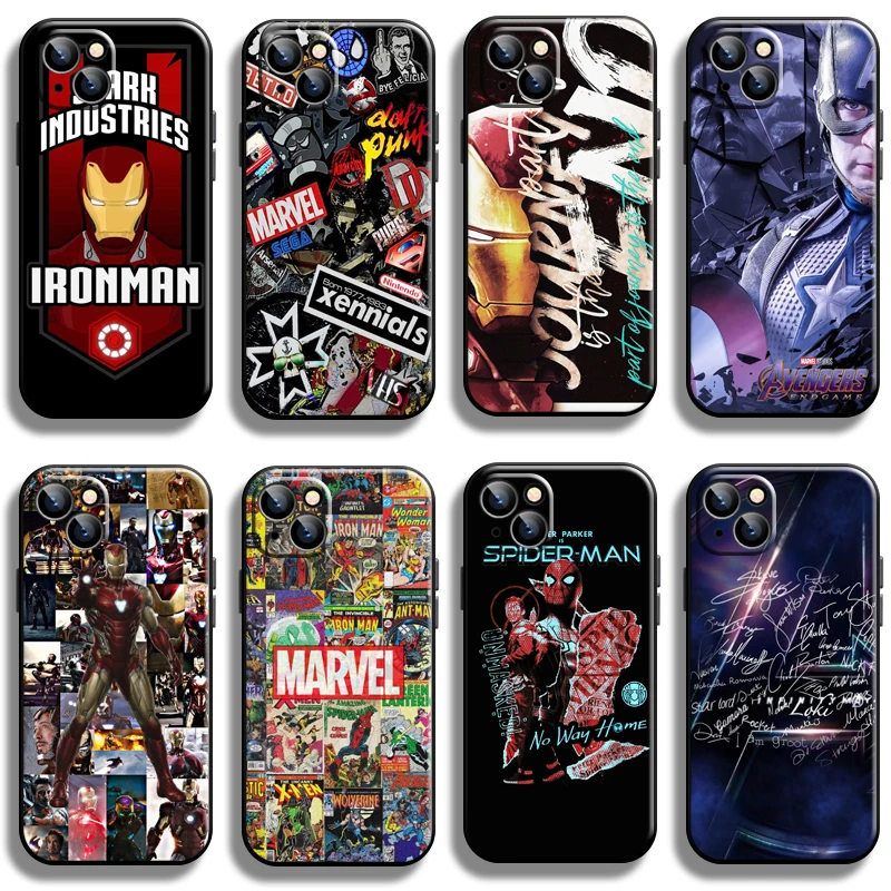 

Marvel Avengers Logo For Apple iPhone 13 12 11 Pro 13 12 Mini X XR XS Max 5 6 6S 7 8 Plus SE2020 Phone Case Soft Carcasa Funda