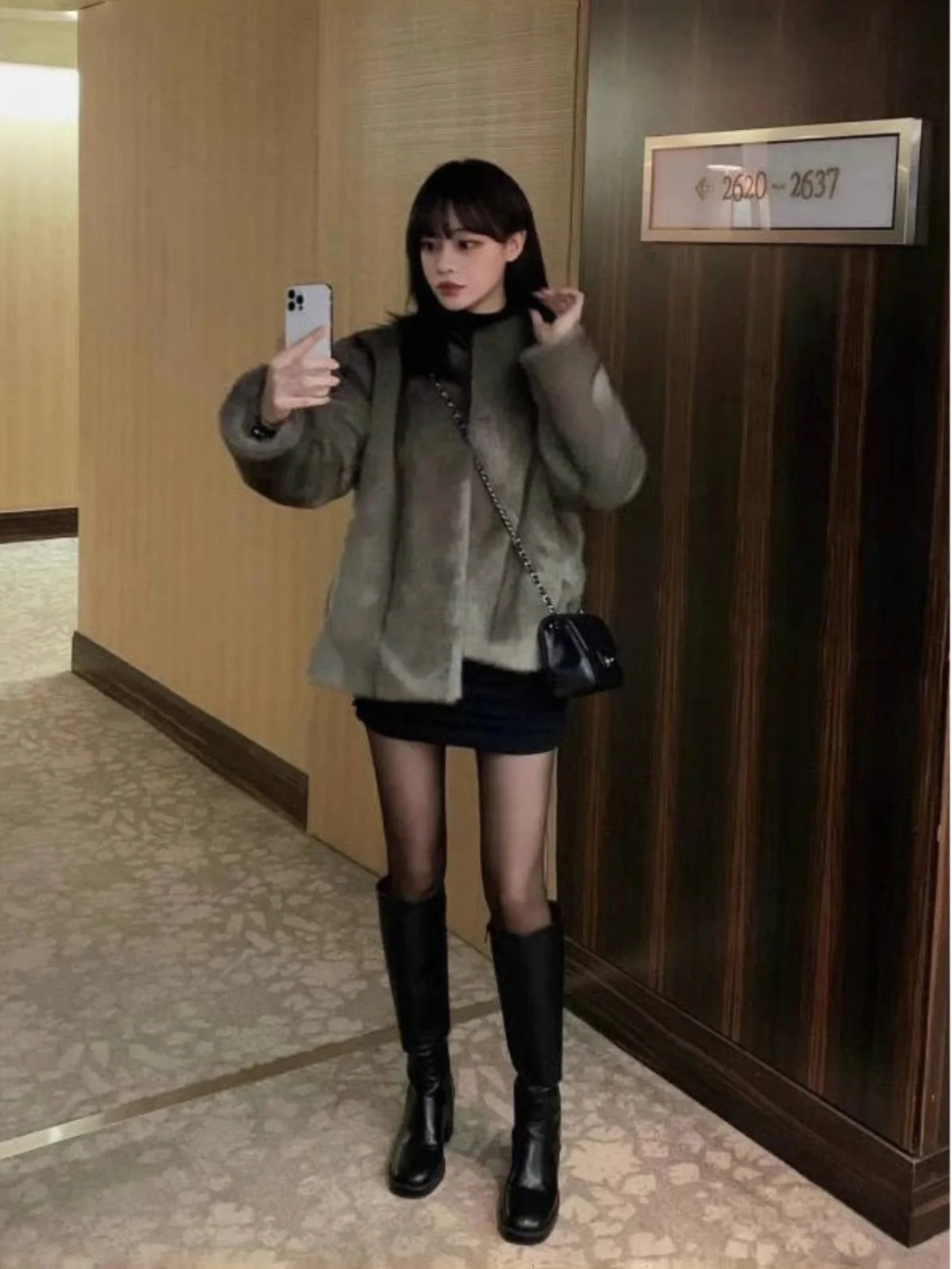 AMT Small Wear Western Sle Короткая осень и зима с пальто Внутренняя одежда Трикотажное