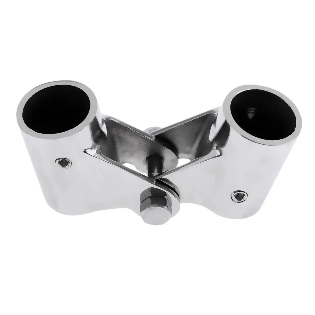 

Heavy-duty pipe connection rail fitting made of stainless steel with