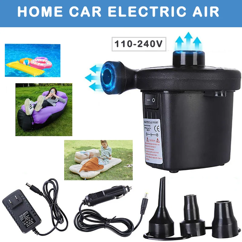 

Inflatable Pump Electric Air Mattress Camping Pump Car Air Compressor Pump Portable Quick Filling Air Pump For Car Home Using
