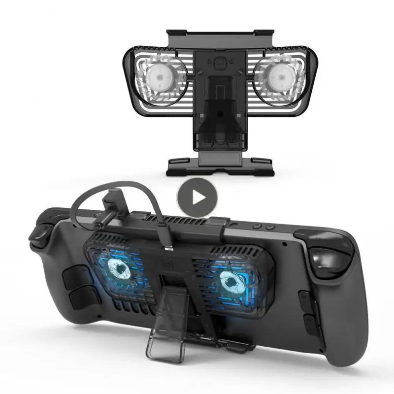 

Dual Cooling Fan For Steam Deck Console Cooler Compatible Steam Switch 3 Driver Wind Mode Deck Game Console Cooling Fan