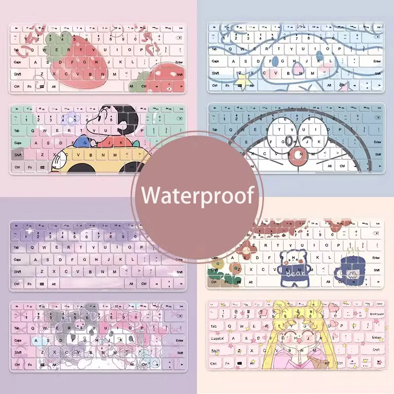 

Kawaii Kuromi Melody силиконовый чехол для клавиатуры защитная пленка для Macbook Hp Asus Lenovo аниме Сейлор Мун пылезащитные пленки