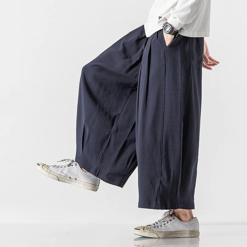 2024 мужские широкие брюки осенние повседневные шаровары в стиле Харадзюку