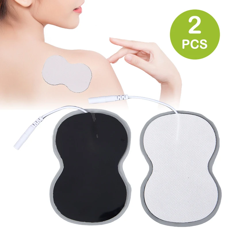 

2Pcs 5.8x9cm Muscle Stimulator Electrode Pads Non-woven Fabric Self Adhesive Replacement Pads for Tens Digital Therapy Machine