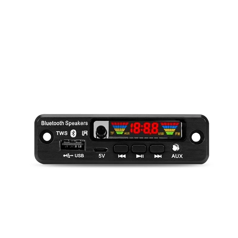 

Bluetooth 5.0 MP3/WMA/WAV/APE/FLAC Decoder Board Car Audio USB TF FM Radio Module MP3 Bluetooth Music Player