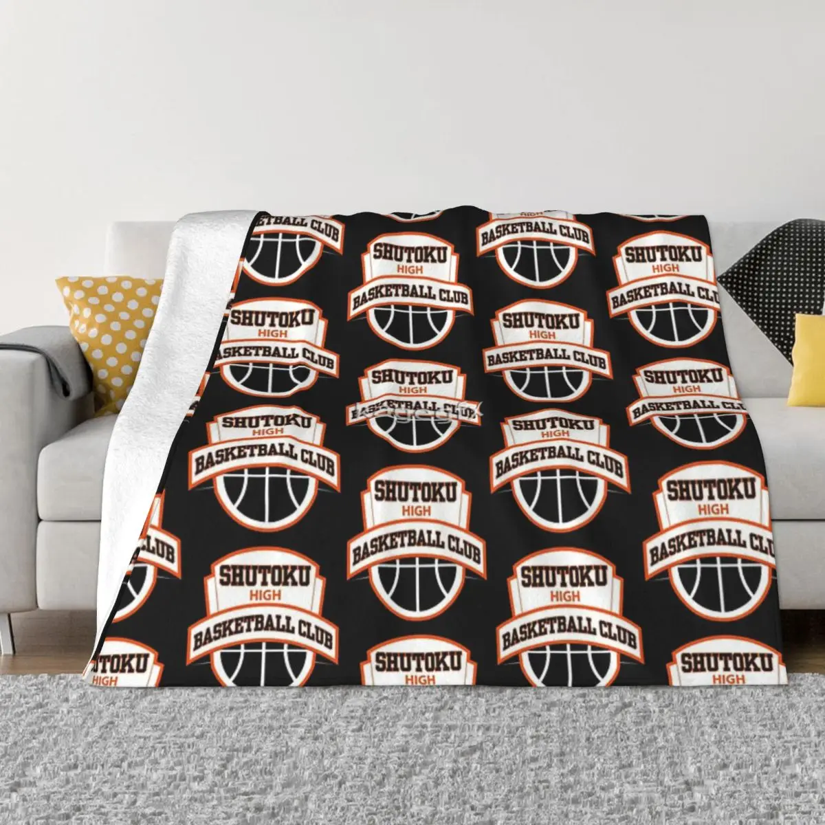 Одеяло с логотипом баскетбольного клуба Shutoku High покрывало на кровать пушистые