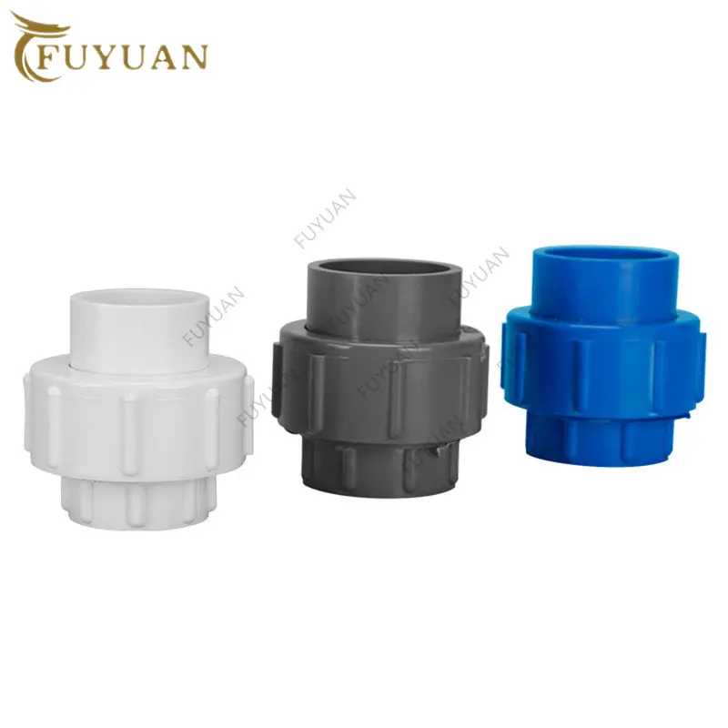 Соединители для труб из ПВХ, равномерные фитинги для аквариума, сада, прямой соединитель, 1 шт., 20/25/32/40/50 мм