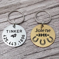 personalised horse bridle tag custom bridle charm handstamped horse id tag horse name tag horse accessories equestrian gift