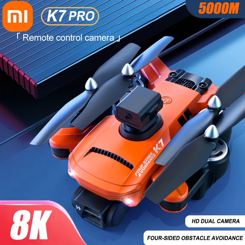 

NEW Xiaomi K7 8K HD Pro Drone Aerial Obstacle Avoidance Optical Flow ESC Photography UAV Four-Rotor Helicopter Aircraft RC 5000M