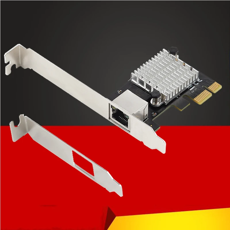 

PCI Express 2.5Gb Network Card 100/1000M/2500M RJ45 Network Adapter PCIe 2.5G Gigabit Etherent Network Card for Intel I225 Chips
