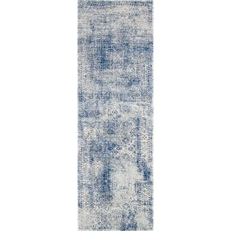 

Willena Runner Rug, 2' 6" x 6', Blue