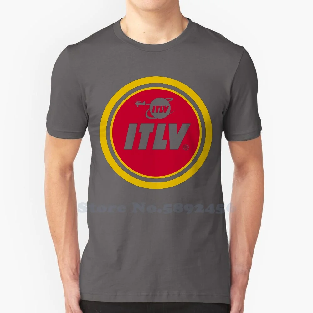 

ITLV Logo High-quality T Shirts Fashion T-shirt New 100% Cotton Tee