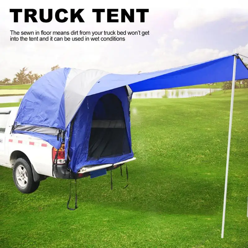 

2023 Pickup Truck Tent Car Family Camping Tent Waterproof PU2000 Double Layer Truck Bed Tents Universal Car Camping Trailer