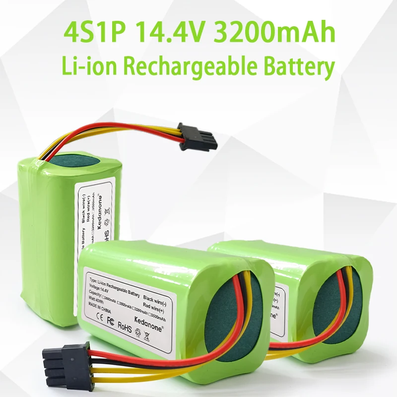 

Оригинальная батарея 4S1P 18650 14,4 V комплект литий-ионный батарей 3200mAh, для робота-пылесоса Gutrend Echo 520, литий-ионная аккумуляторная батарея
