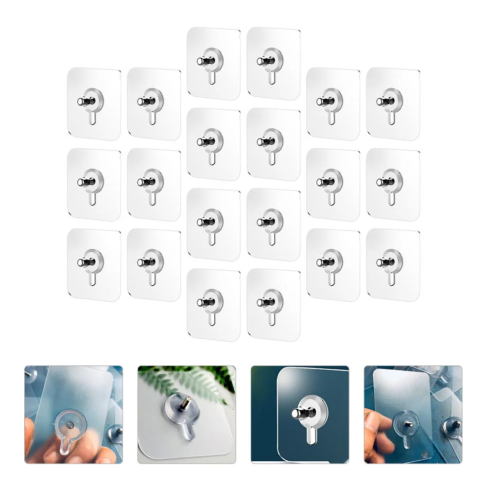 

Hooks Wall Hook Screw Free Adhesive Stickers Nail Home Trace Non Kitchen Sticker Seamless Hanging Heavy Duty Punch Self Frame