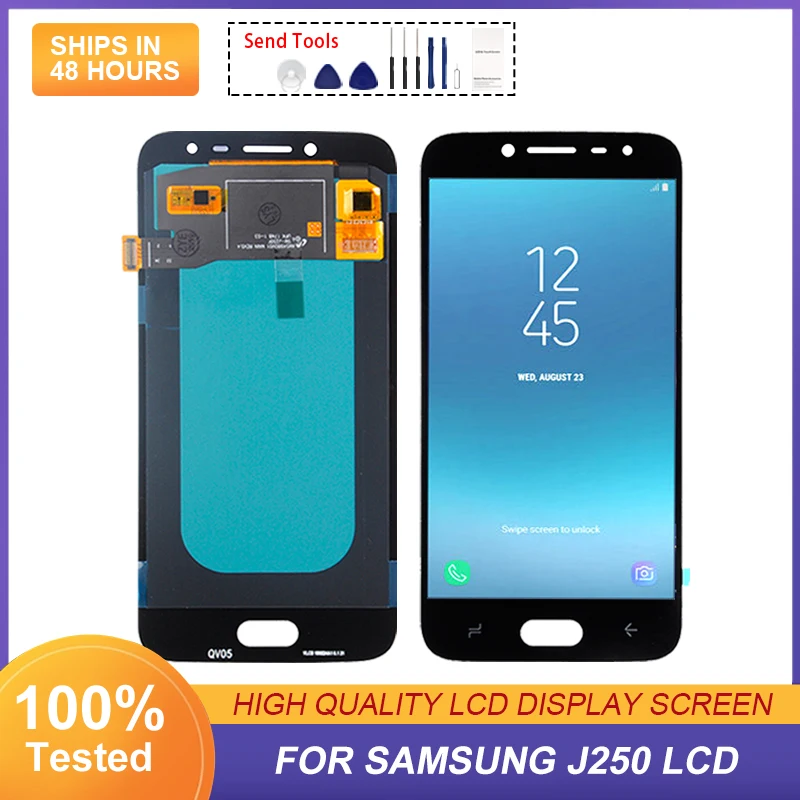 

2018 J2 Display For Samsung Galaxy J250 Lcd J250M J250F J2 Pro Screen Touch Digitizer Assembly Free Shipping With Tools 1Pcs