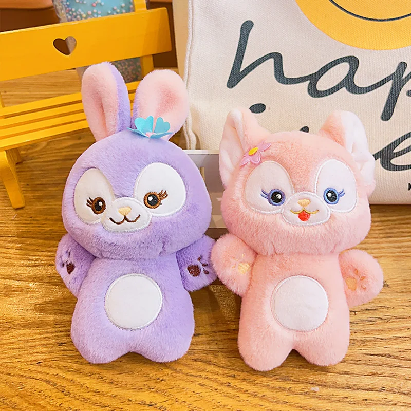 

Disney Keychain Lotso LinaBell StellaLou Car Key Handbag Accessories Cute Anime Plush Toys Keyring Christmas Birthday Kids Gift