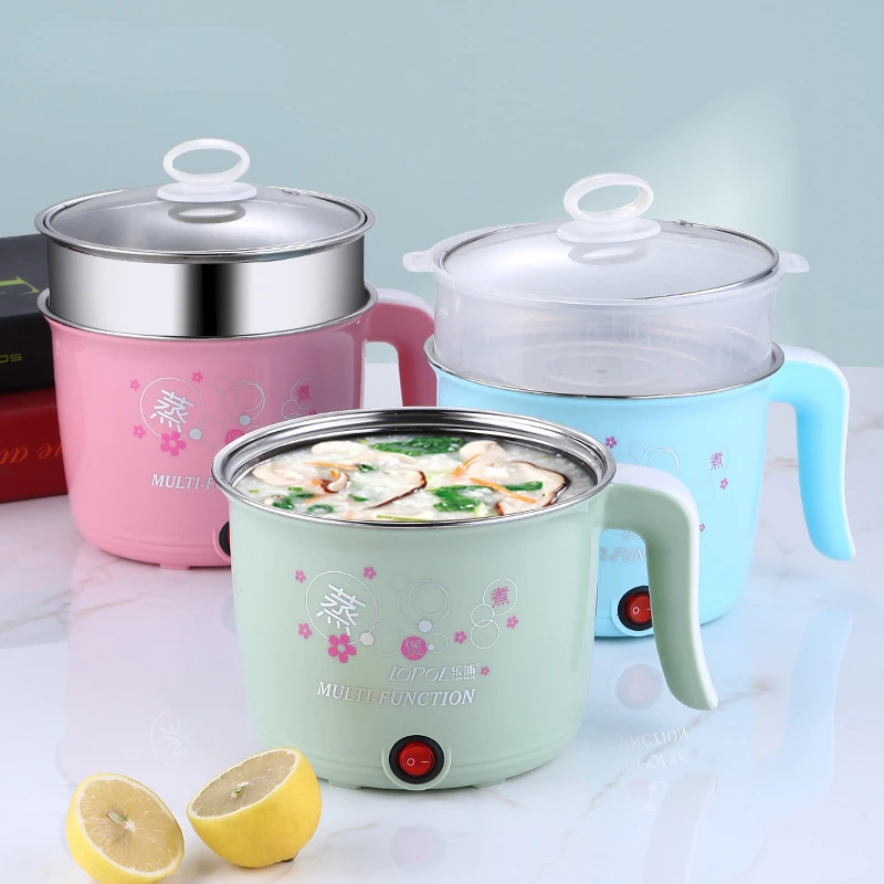 

Multifunction Non-stick Pan Electric Cooking Pot Single/Double Layer Hot Pot Household 1-2 People Electric Rice Cooker Machine