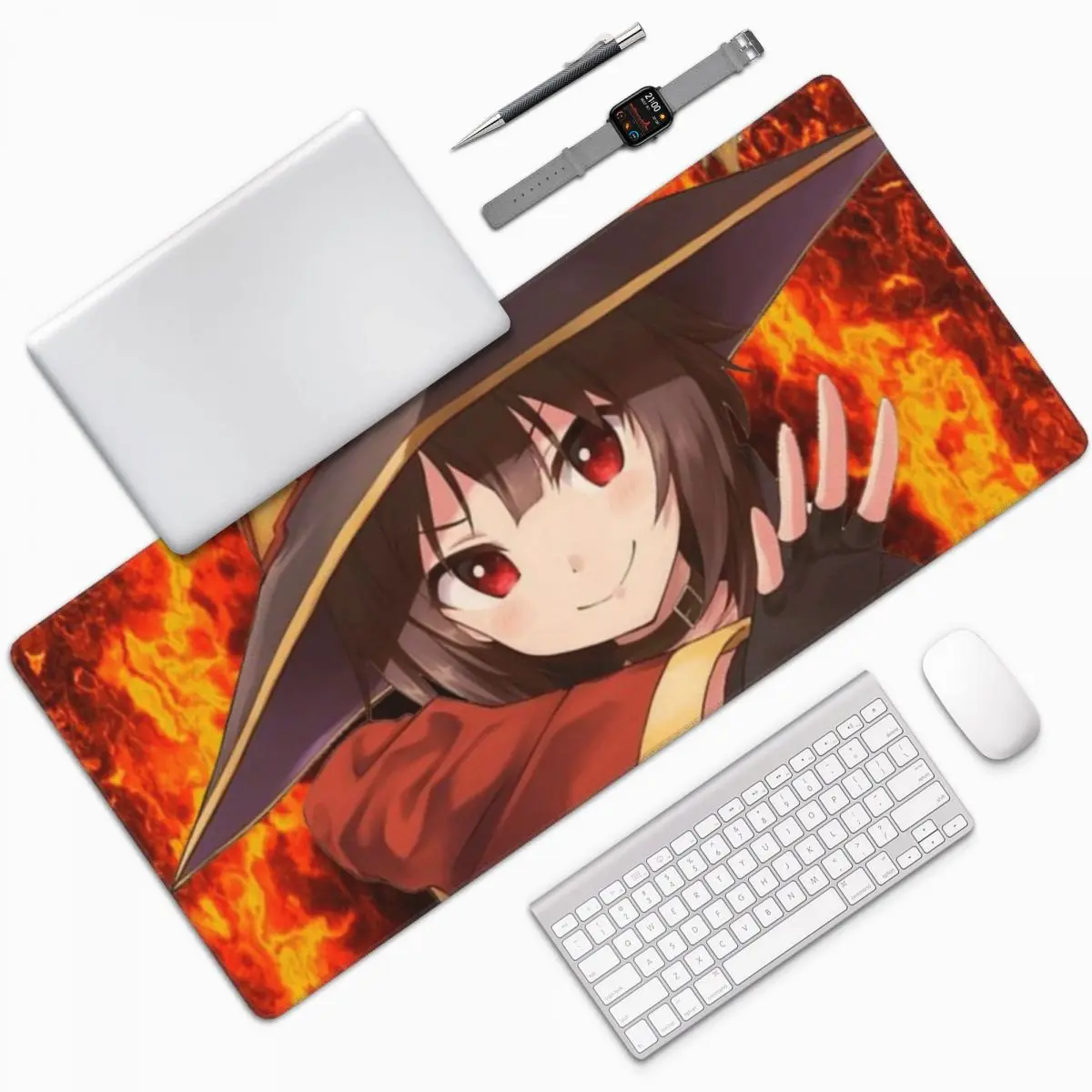 Коносуба! -Большой коврик для мыши Megumin компьютерная клавиатура геймерский ПК