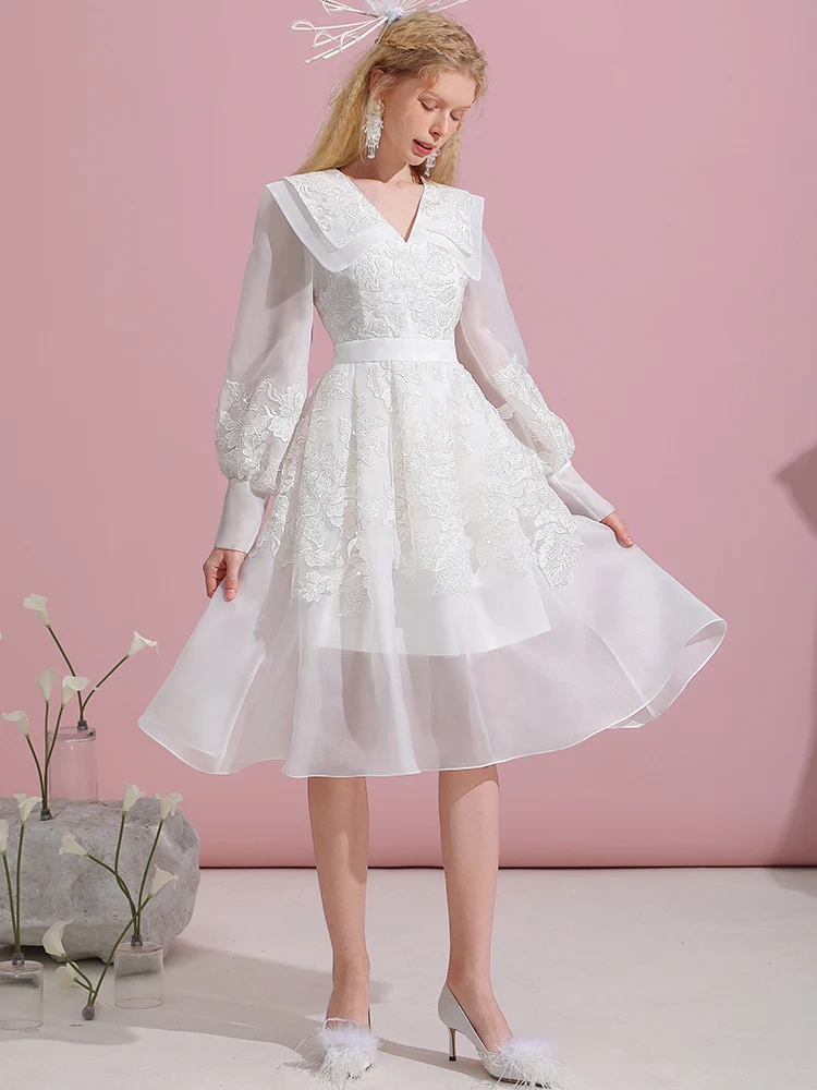 LEOSOXS Элегантное кружевное платье