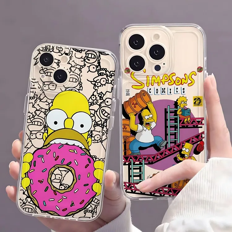 Фото Чехол для телефона F-Funny S-Simpsons Family для Xiaomi Redmi Note 15 15C 14 13 12 12S 12C 11 10 13C 10s A2 A3 Pro Plus 4G 5G, чехол из ТПУ №1