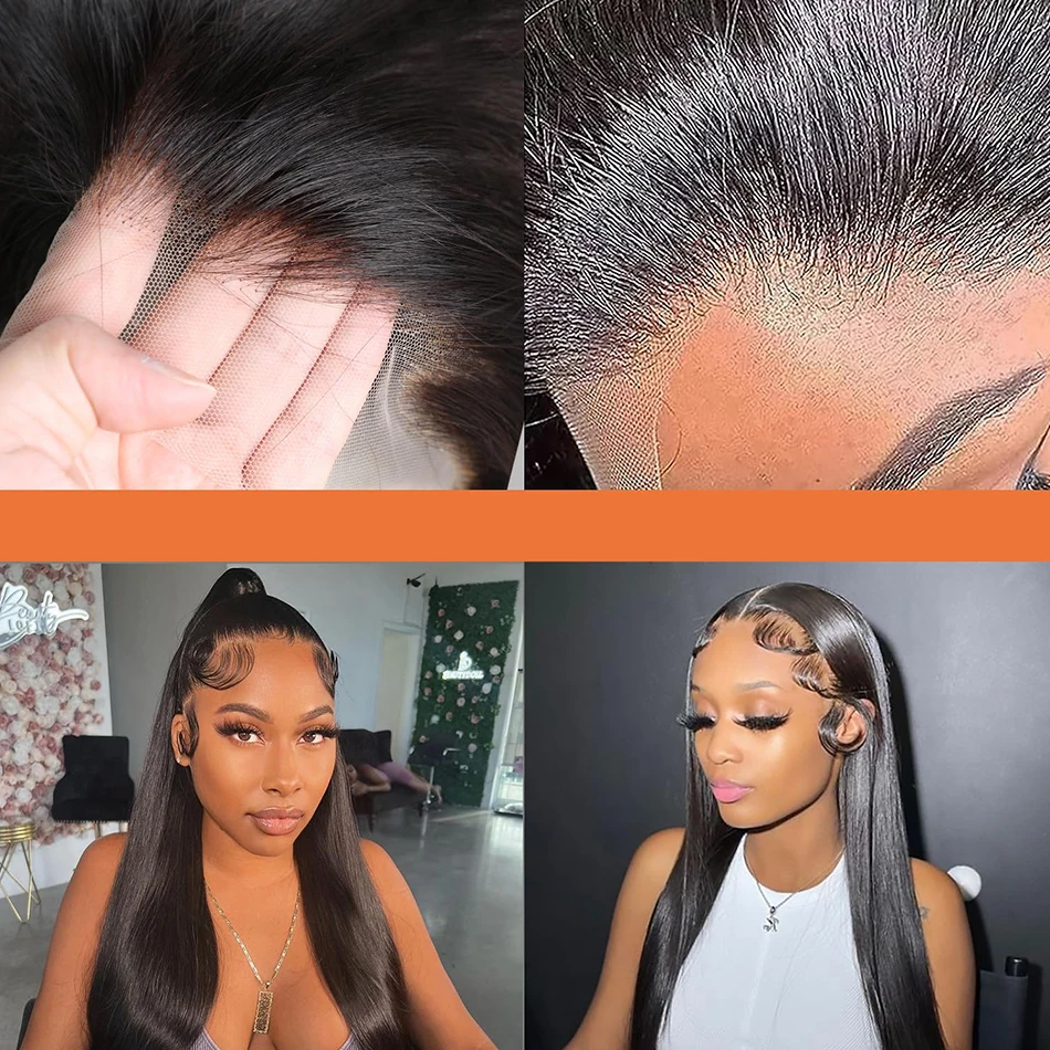 Парик Из Натуральных Волос 13x4 Фронтальный На Прозрачном Швейцарском Кружеве