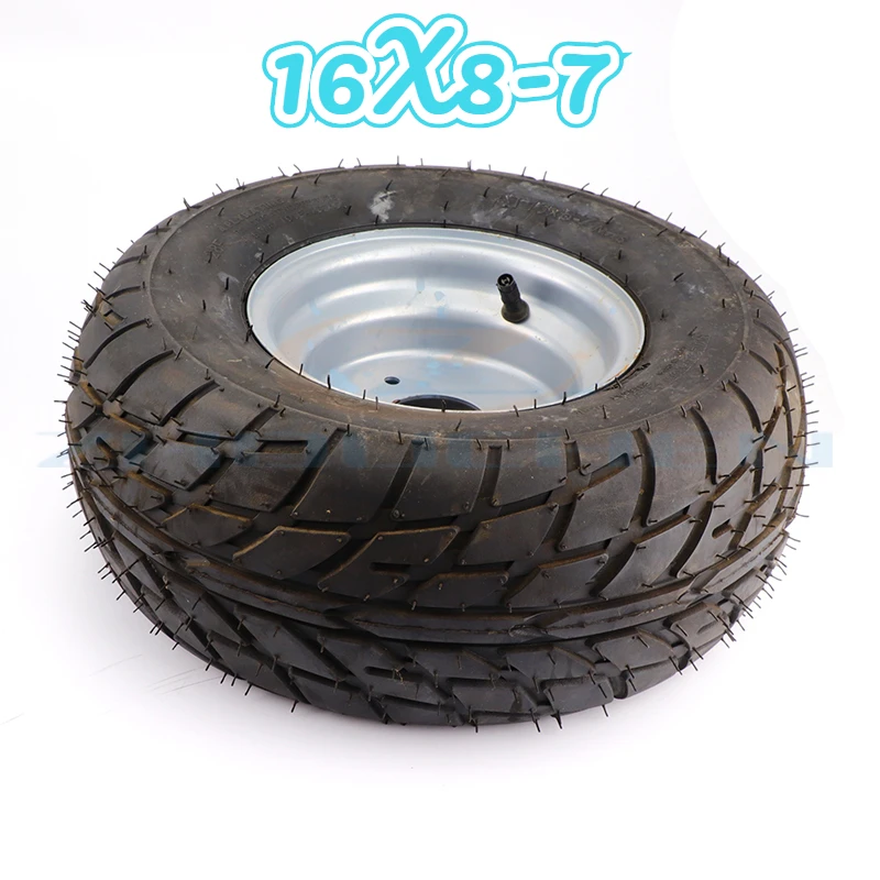 

High Quality 16x8-7 "urban Road Tire And Wheel Hub For 125cc 110cc Four Wheel Motorcycle Atv Go Kart Wheel Accessories