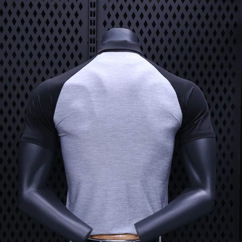 Golf clothes, short-sleeved golf elastic quick-dry sportswear men's outdoor jacket