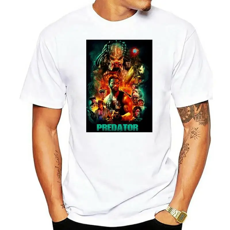 

T-SHIRT PREDATOR FILM ARNOLD SCHWARZENEGGER VS. ALIEN MOVIE UOMO DONNA BAMBINO Short Sleeve Mens Formal T Shirts Top Tee