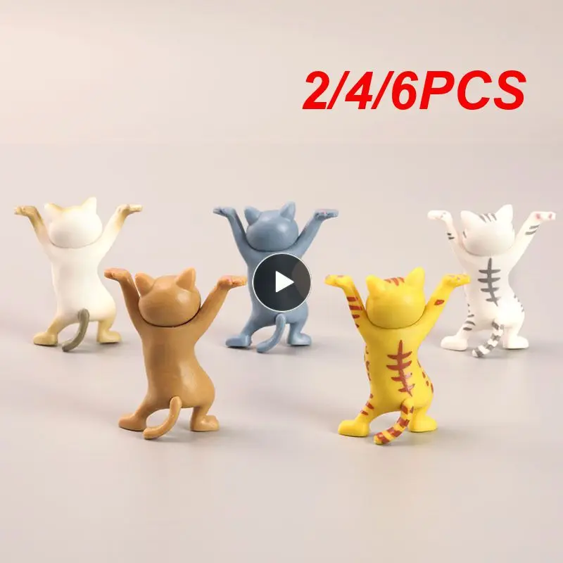 

6PCS Universal Cat Earphone Holder For AirPods 1 2 Headset Earphone Stand For True Wireless Headset PVC Earphone Accessories