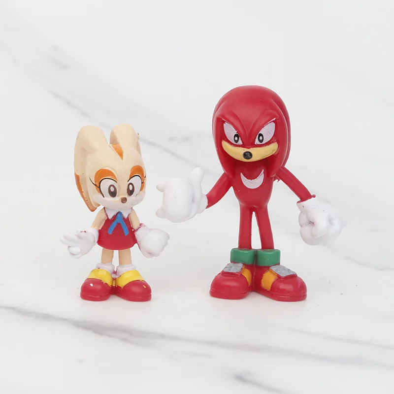 Фото 12 шт. 4-6 см Sonic Shadow Tails, экшн-фигурки, игрушки, ежик, кукла-эгман, мультяшная фигурка, коллекция кукол, детские аниме-игрушки, подарок №2
