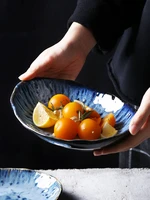 creative kiln change ceramic dinner plate plate hotel restaurant dish plate daily kitchen utensils tableware fruit plate