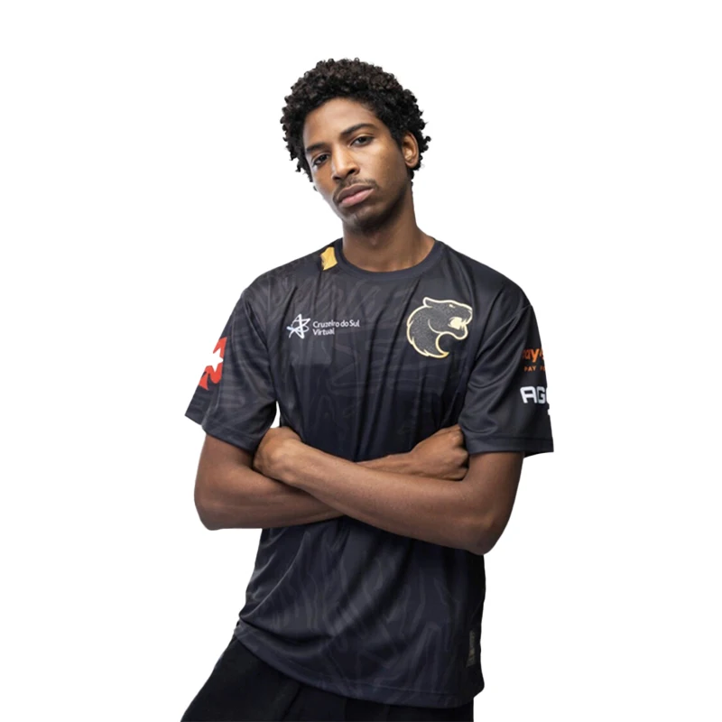 Футболка с коротким рукавом для мужчин и женщин Бразилия FURIA Черная пантера 2024