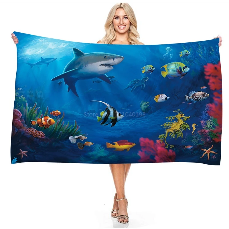 Throw Blanket Soft Microfiber Towel Bathroom Bath Towel For Kids Adults