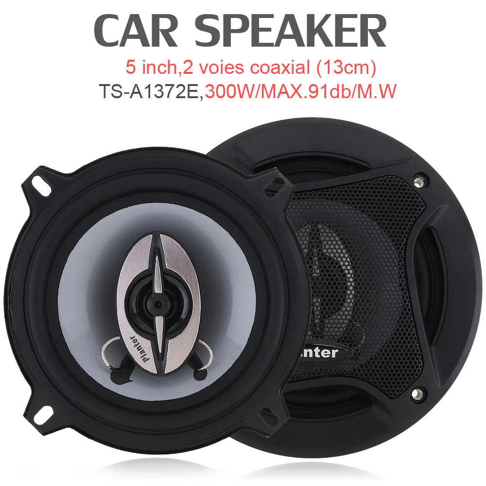 

TS-A1372E 5 Inch 300W Car HiFi Coaxial Speaker Vehicle Door Auto Audio Music Stereo Full Range Frequency Speakers for Car